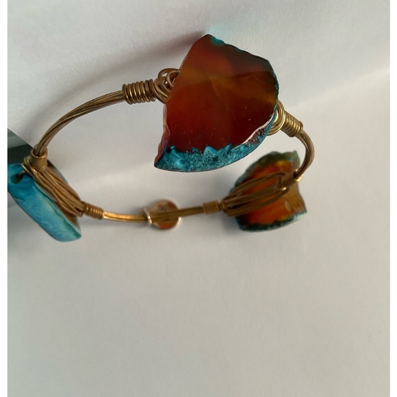 BB Bangle Bracelet with turquoise stones - Picture 8 of 9